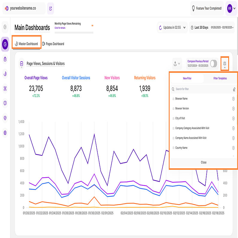 Finden Sie unsere wichtigsten Dashboard-Filter Finden Sie unsere wichtigsten Dashboard-Filter