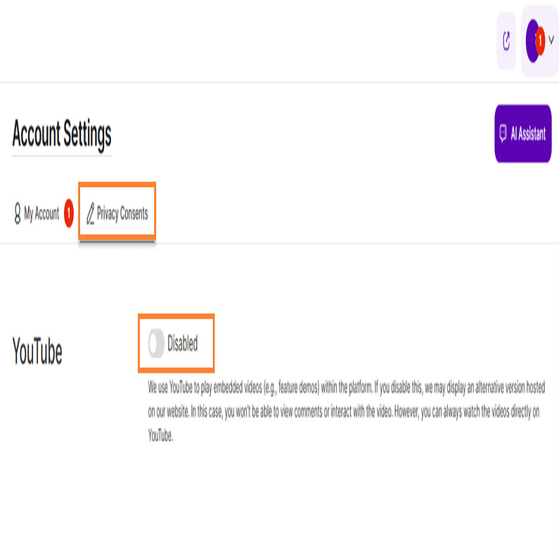 Einrichten Ihrer Datenschutz-Zustimmungen
