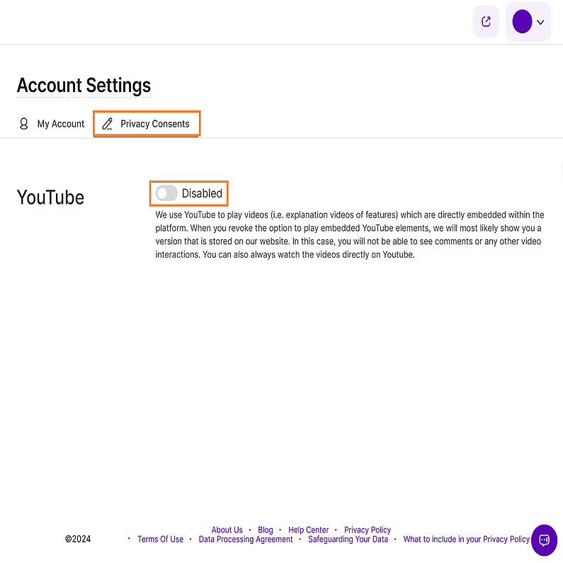 Configurați consimțămintele de confidențialitate Configurați consimțămintele de confidențialitate
