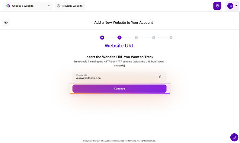 fügen Sie Ihre neue URL zu twipla ein