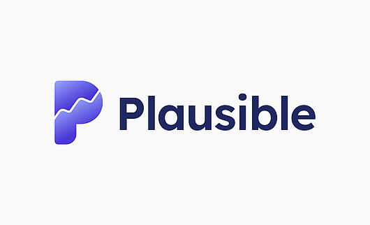 Plausible Analytics logo on a white background