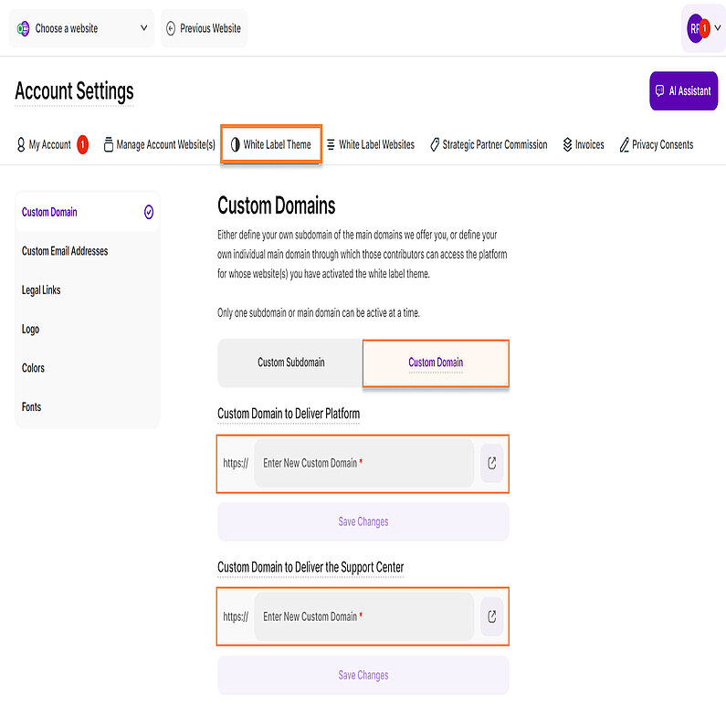 Configure Your Custom Domain Configure Your Custom Domain
