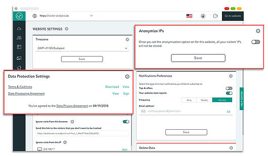 Blog article website settings