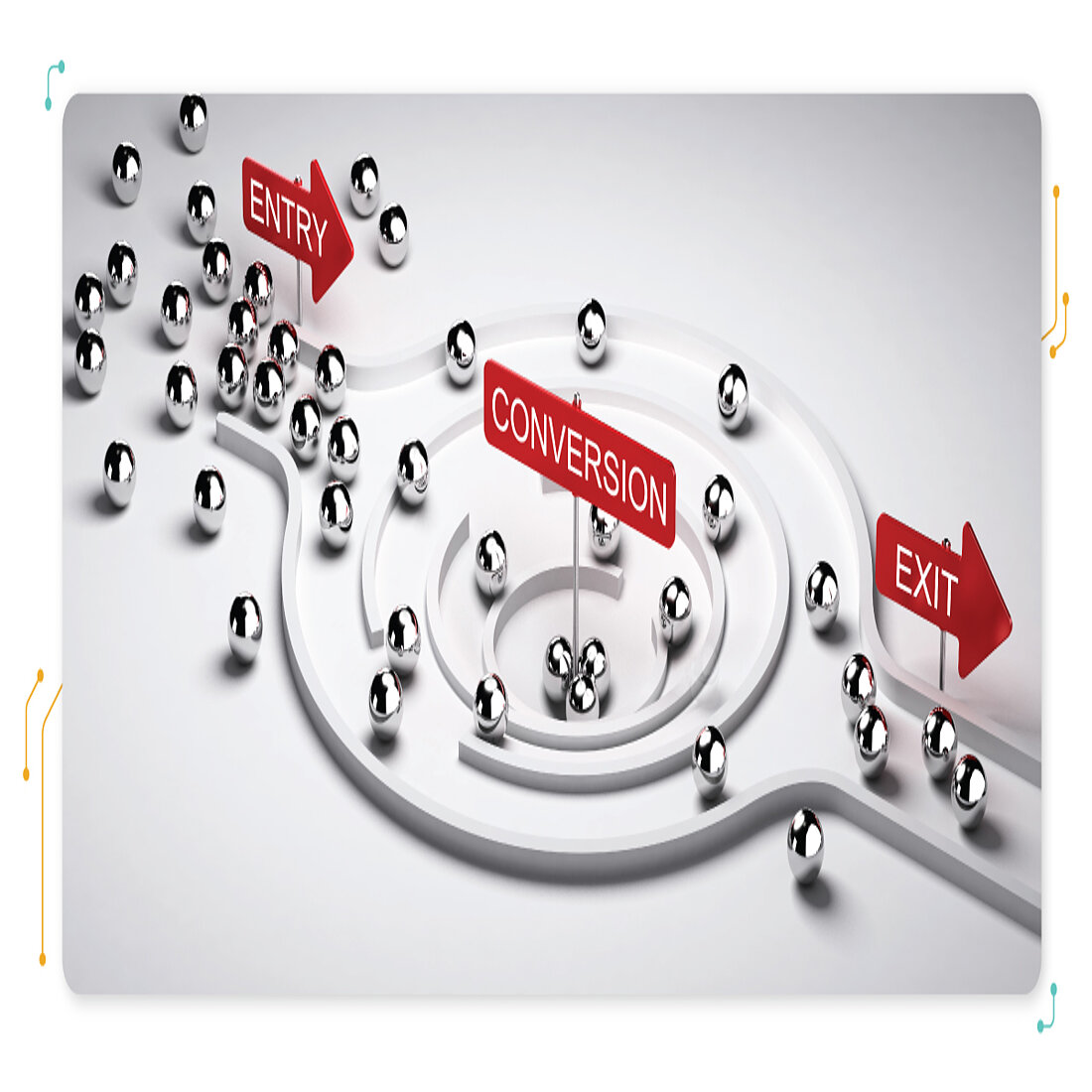 Conversion funnel with input and output Conversion funnel with input and output