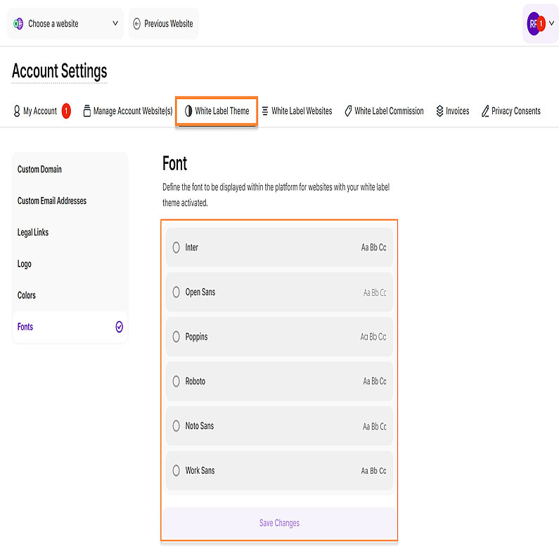 Personalizați fontul Personalizați fontul