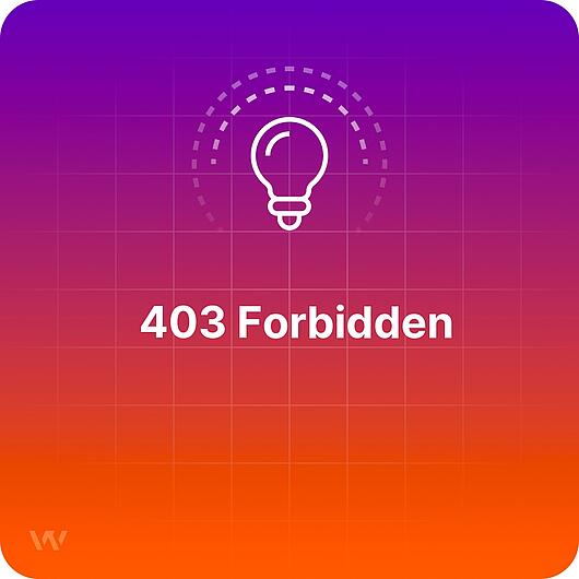 Was ist ein 403 Forbidden?