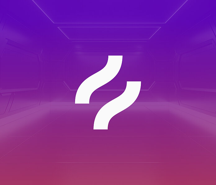 Ein abstraktes Bild, das Hotjar mit einem zentrierten Logo darstellt