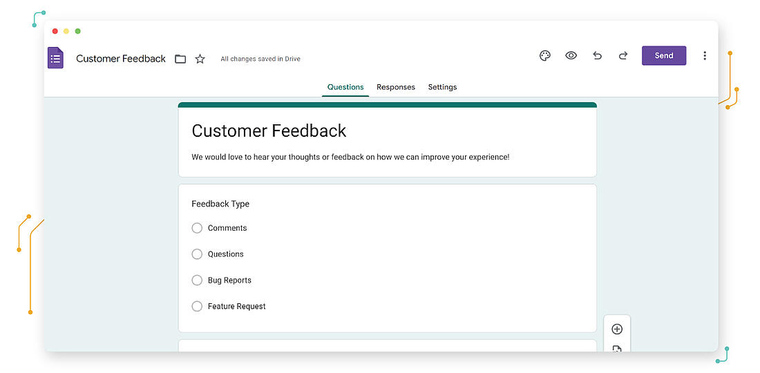 Collect feedback with google forms