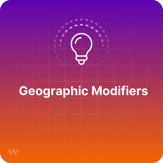 Was sind geographische Modifikatoren?
