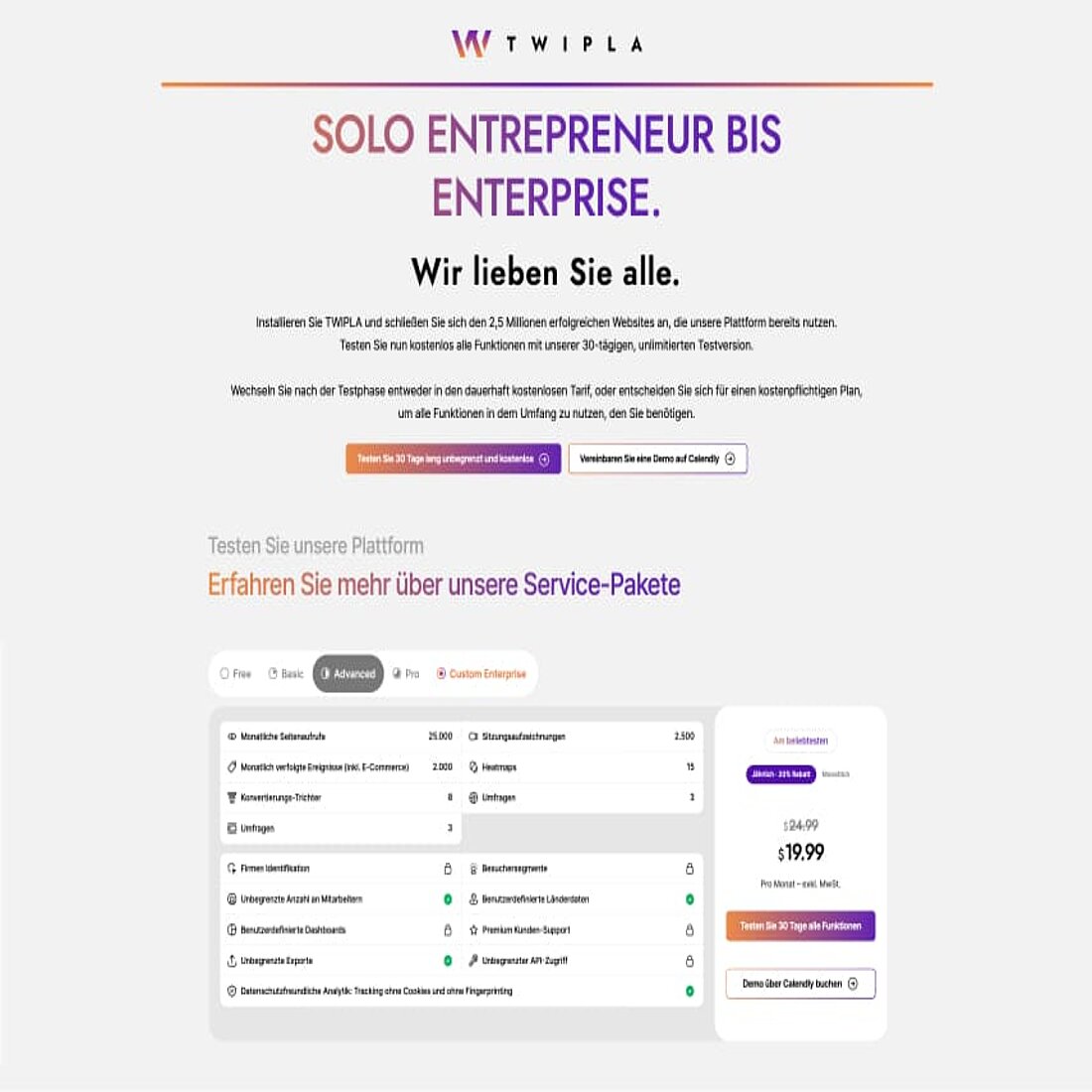 Klicken Sie auf das Bild, um zur Preisseite zu gelangen Ein Bildschirmfoto der TWIPLA-Preisseite