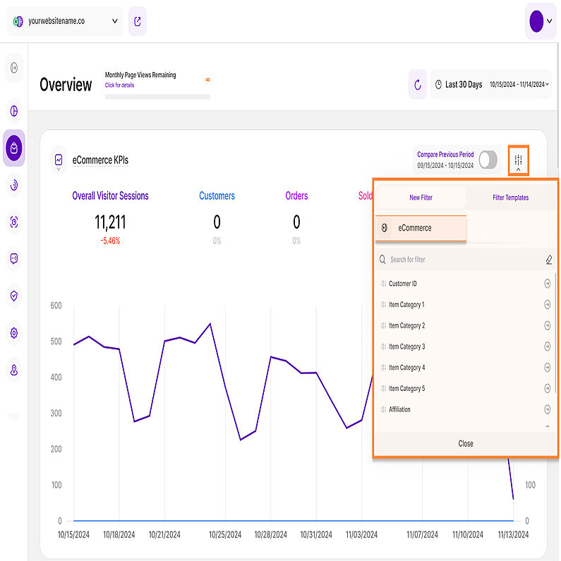 Enhance Your Analysis Using eCommerce Filter
