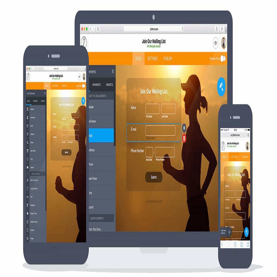 Jotform kann auf mehreren Geräten verwendet werden Probleme mit der GDPR-Konformität von Jotform schränken die geräteübergreifende Kompatibilität nicht ein