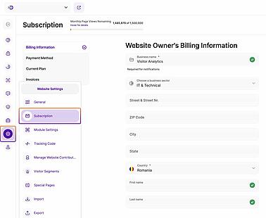 Changing Subscription