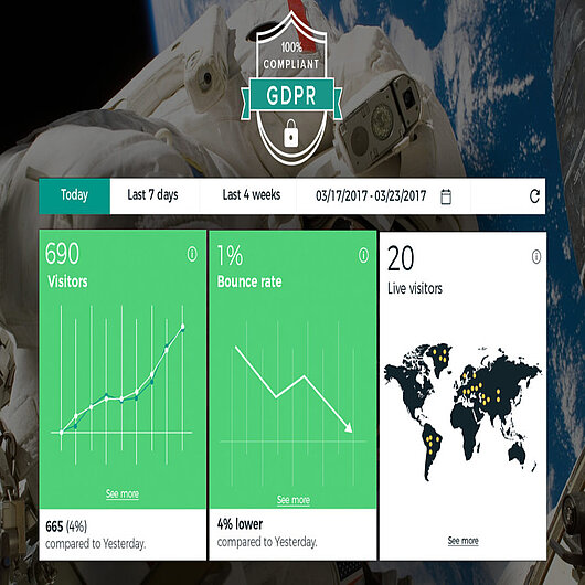 Besucheranalyse Dashboard Visitor Analytics Blog Article GDPR Ready