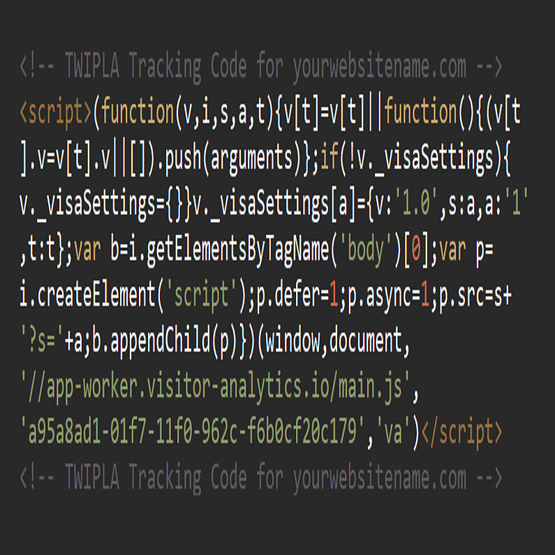 Tracking code snippet