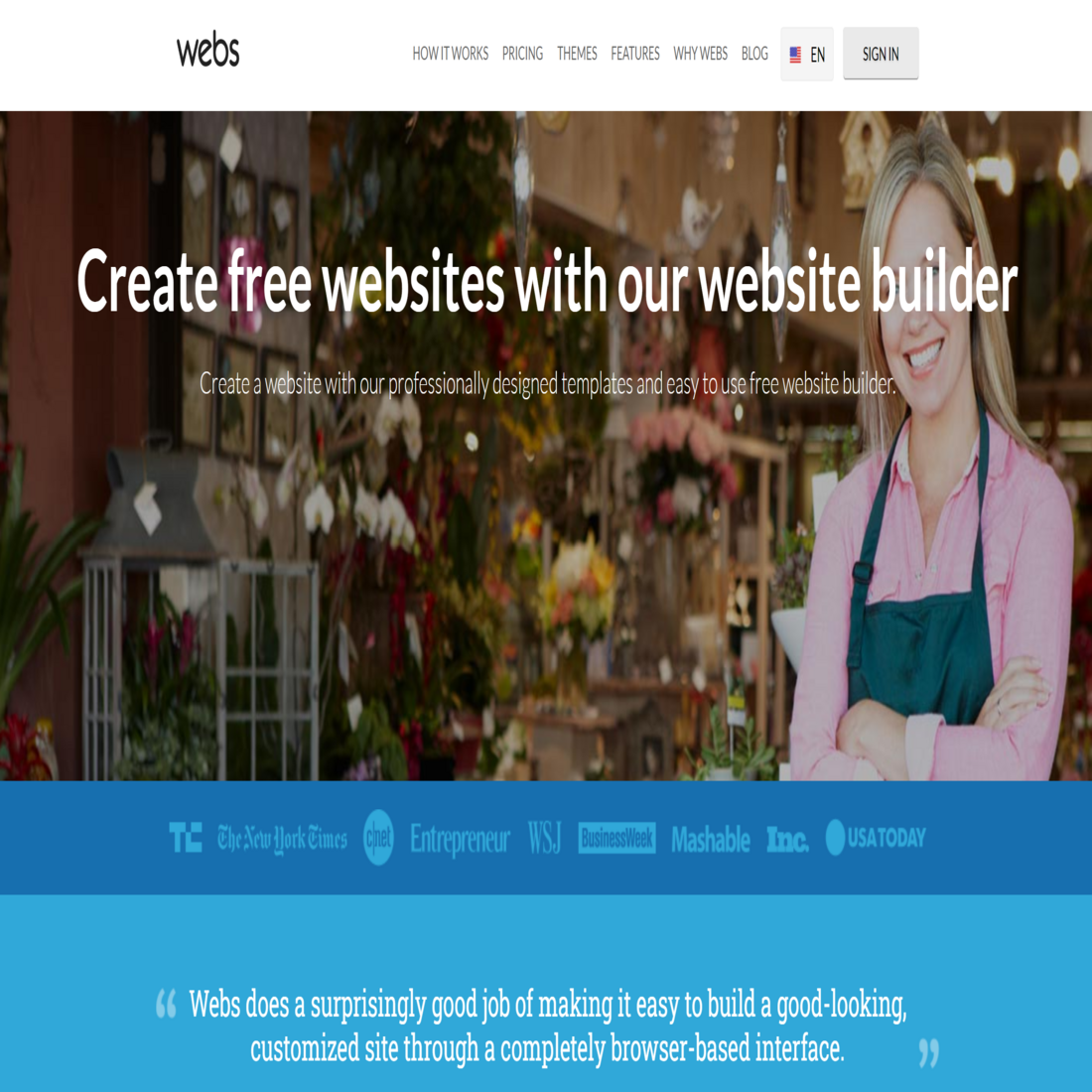Webs.com website builder