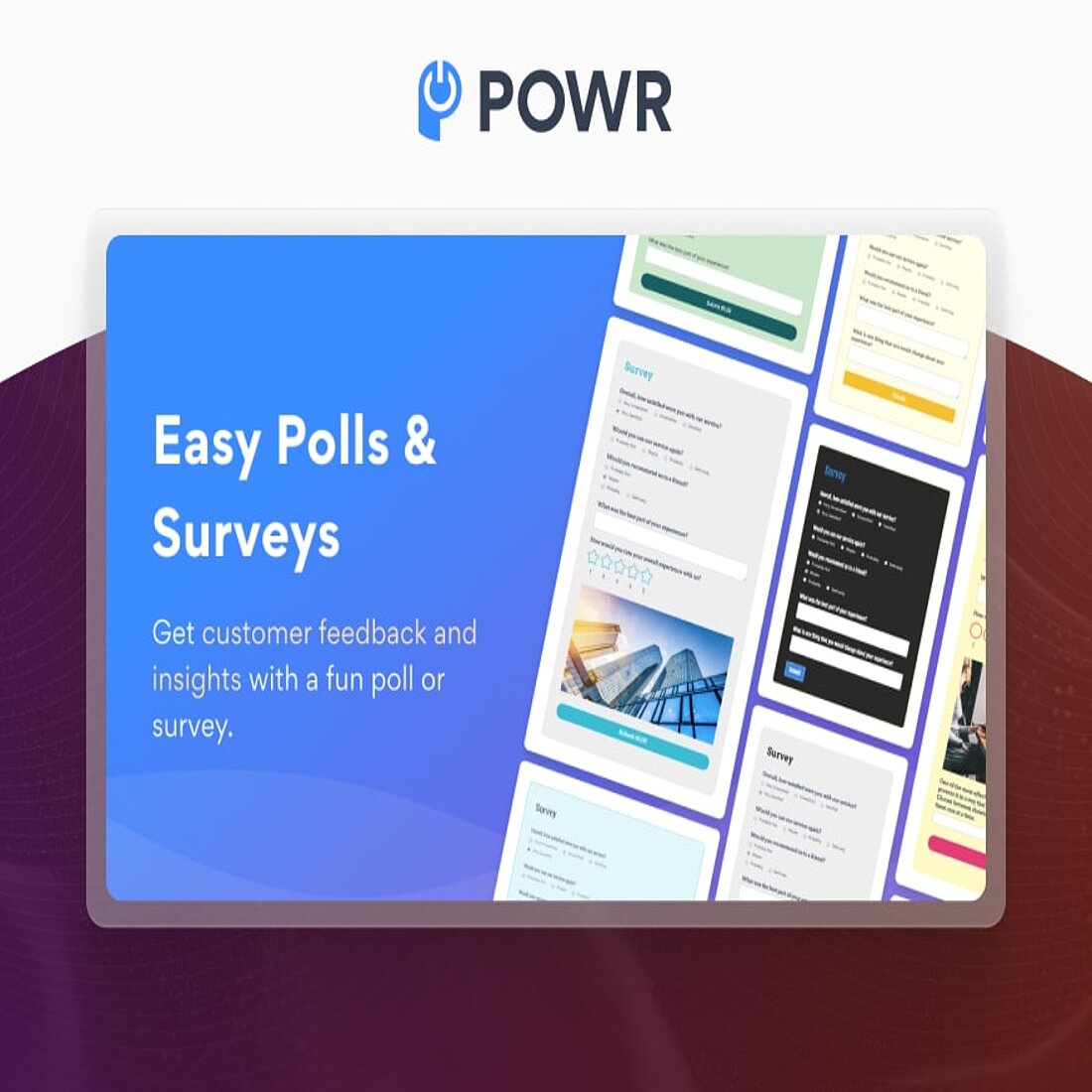 Easy Polls & Surveys has a 4.2 rating on G2 Graphic Wix plugins Easy Polls & Surveys