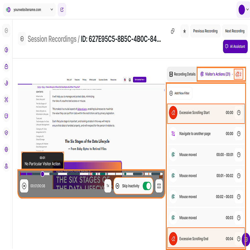 Analizarea evenimentelor comportamentale