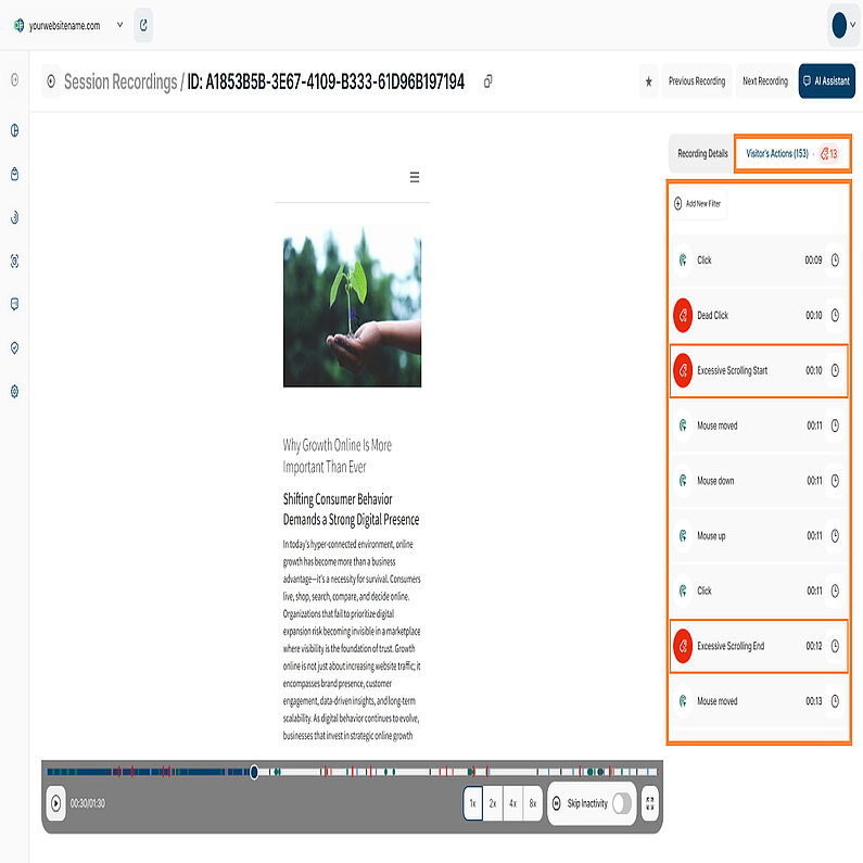 Analyse von Verhaltensereignissen