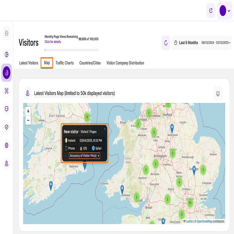 Visualize Your Visitor Locations