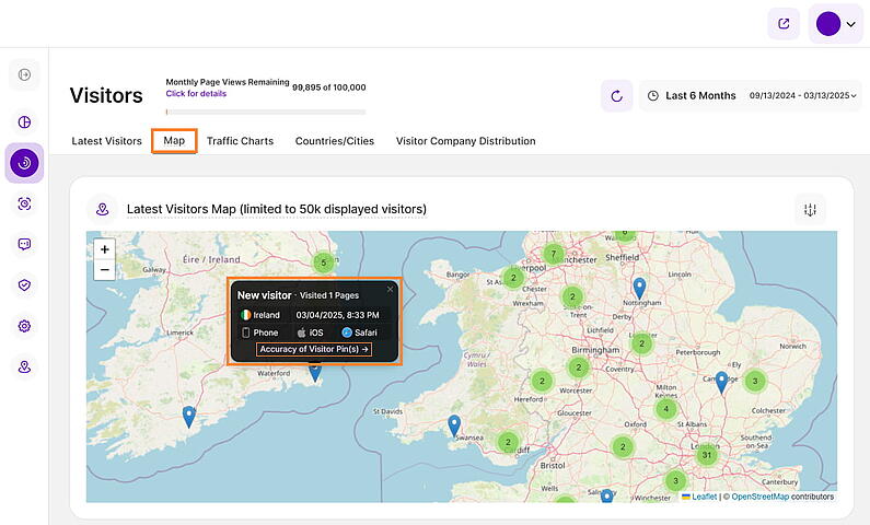 Visualize Your Visitor Locations