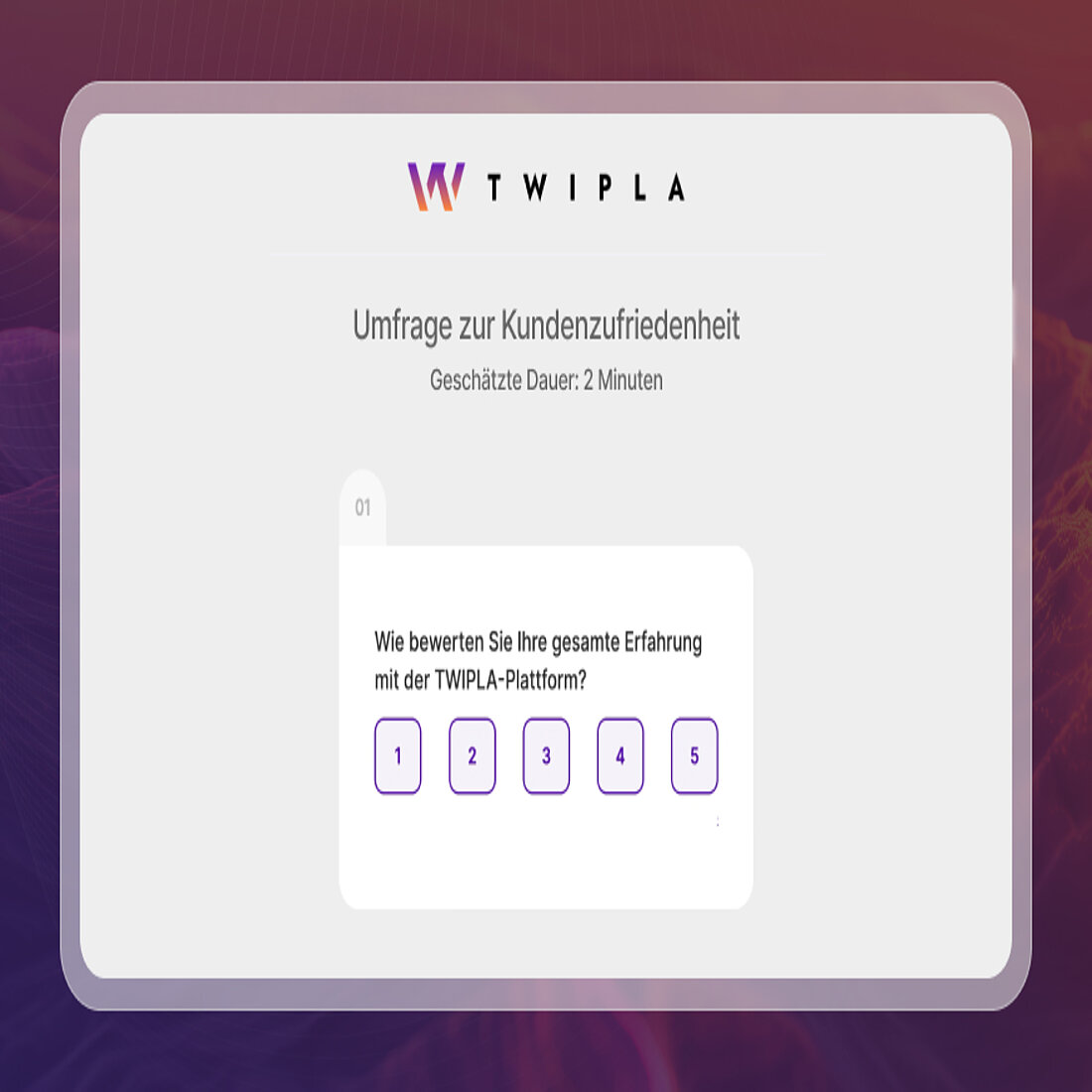 TWIPLAs Umfrage zur Kundenzufriedenheit
