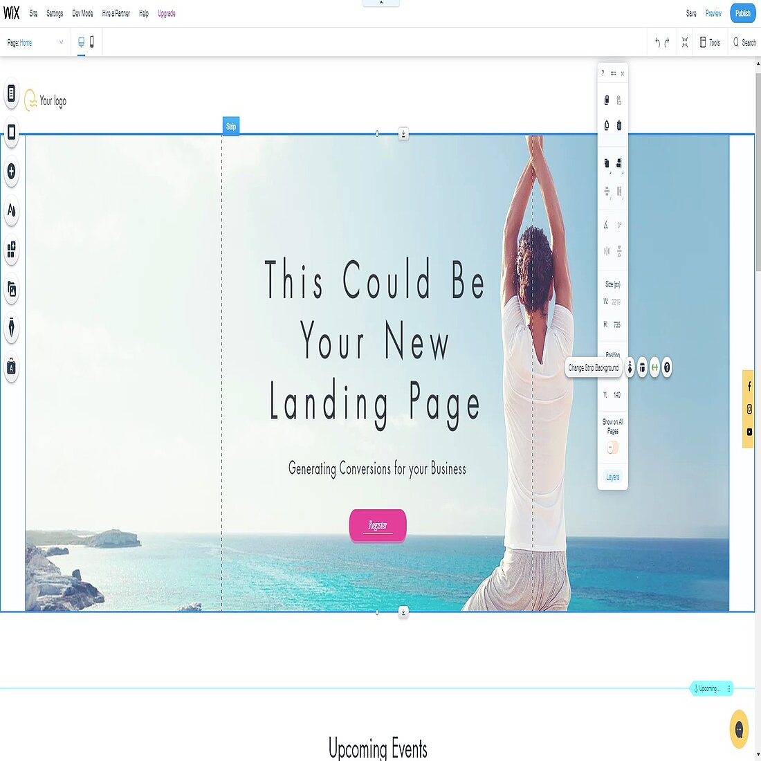 Learn how to create a successful landing page on Wix Creating an effective landing page on Wix