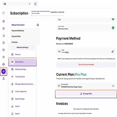 Changing Package Changing Package