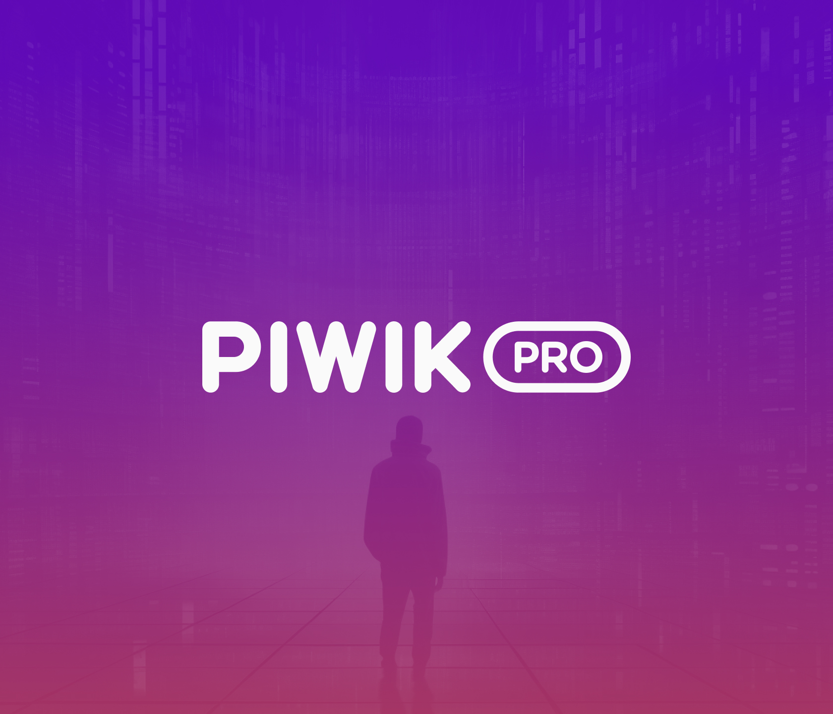 Piwik PRO Comparison Banner An abstract image representing Piwik PRO with a centered logo
