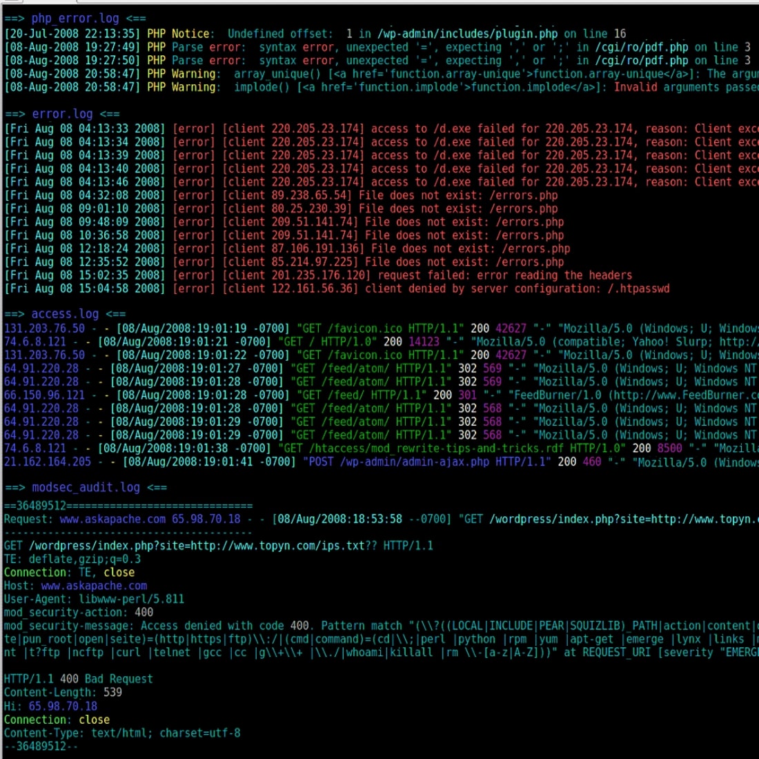 twipla website analytics server file log