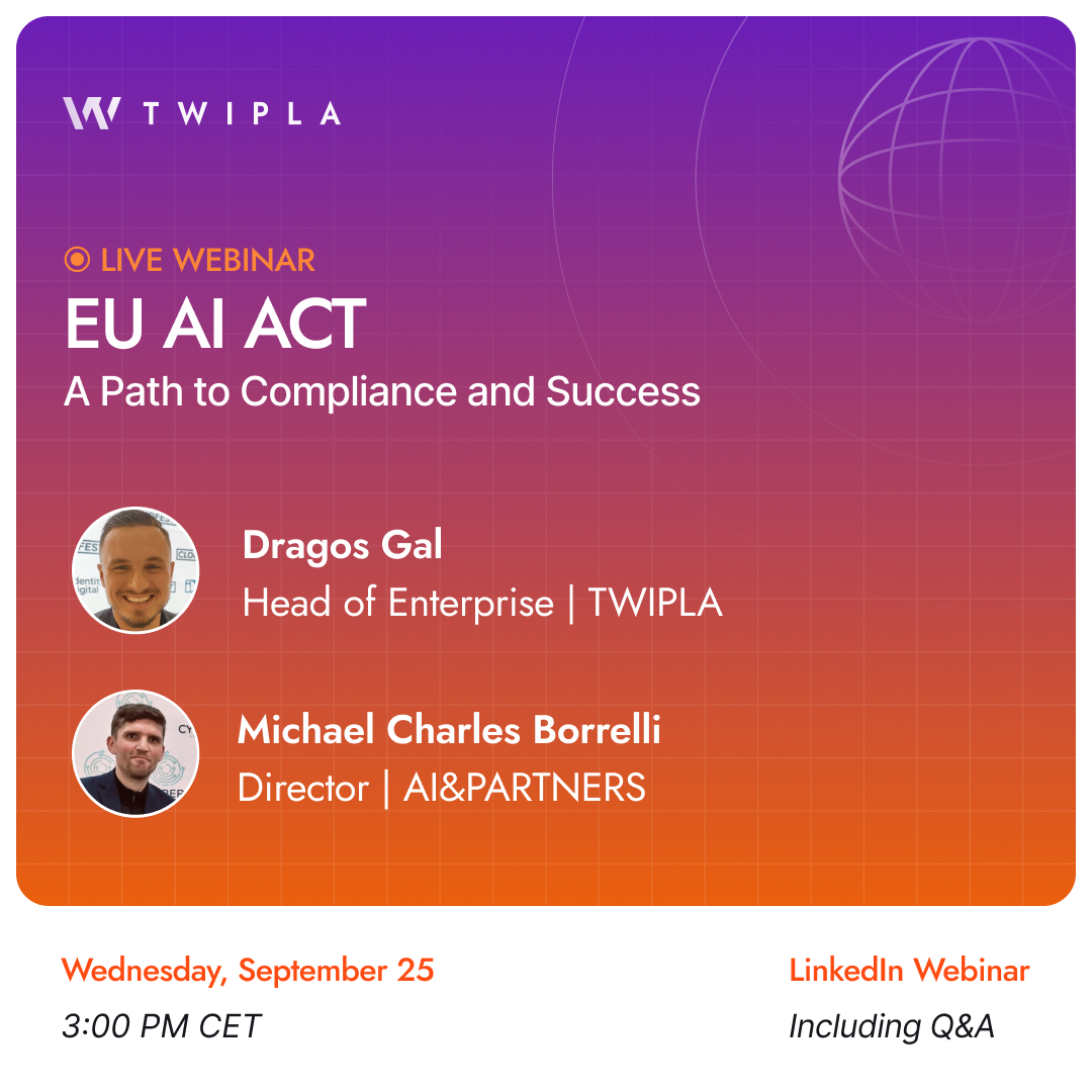 Graphique d'annonce du webinaire AI&Partners